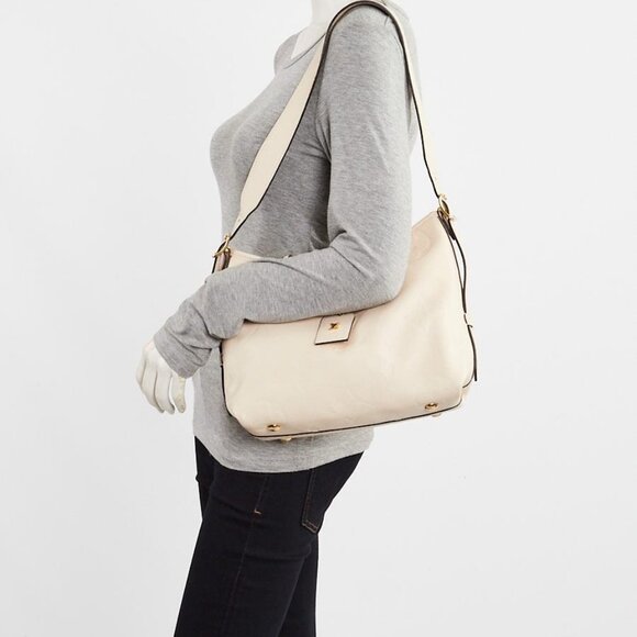 Louis Vuitton Creme Monogram Empreinte Leather Carryall PM Bag - Picture 3 of 11